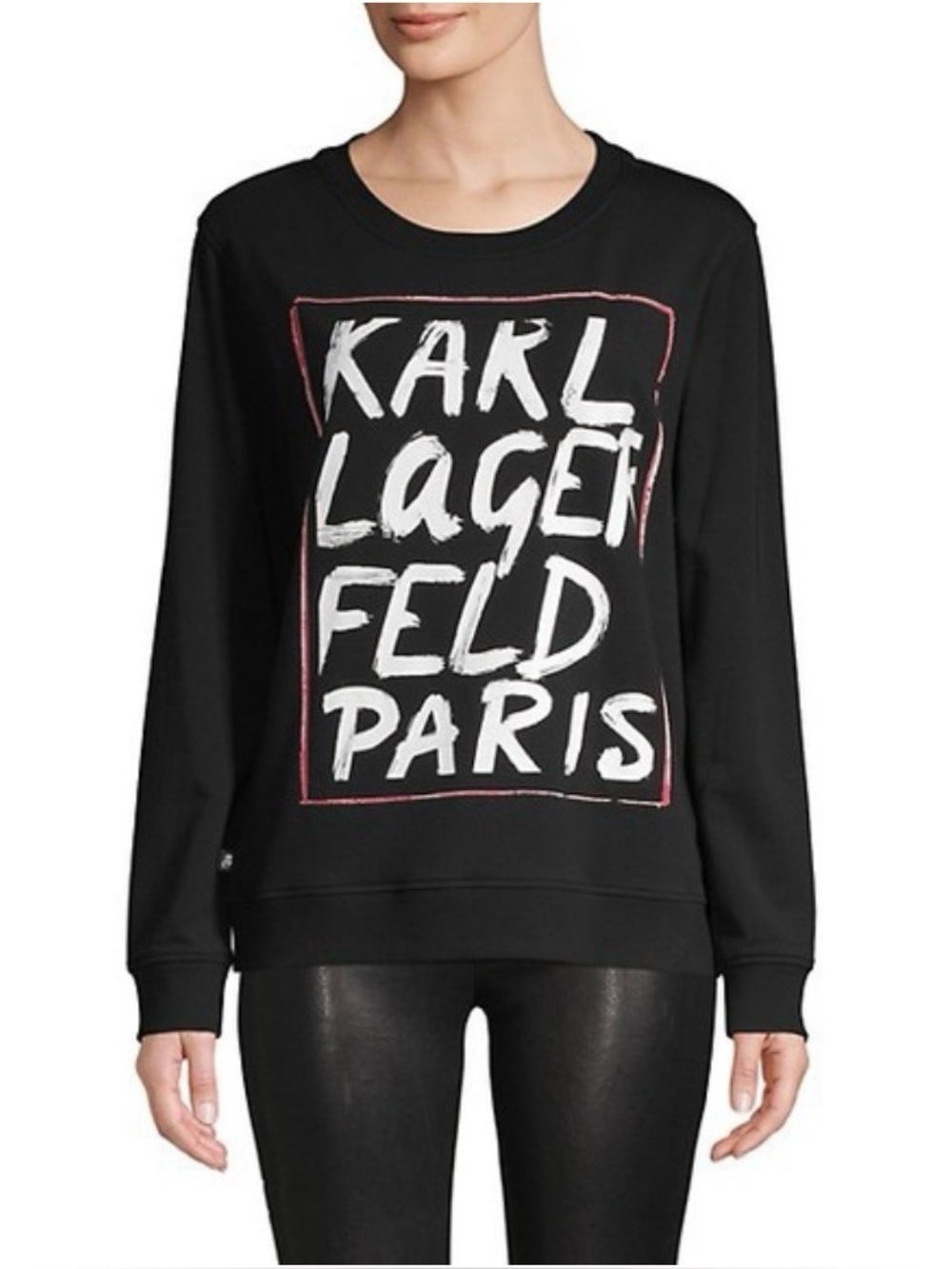 Karl Lagerfeld Black Graphic Logo Sweatshirt